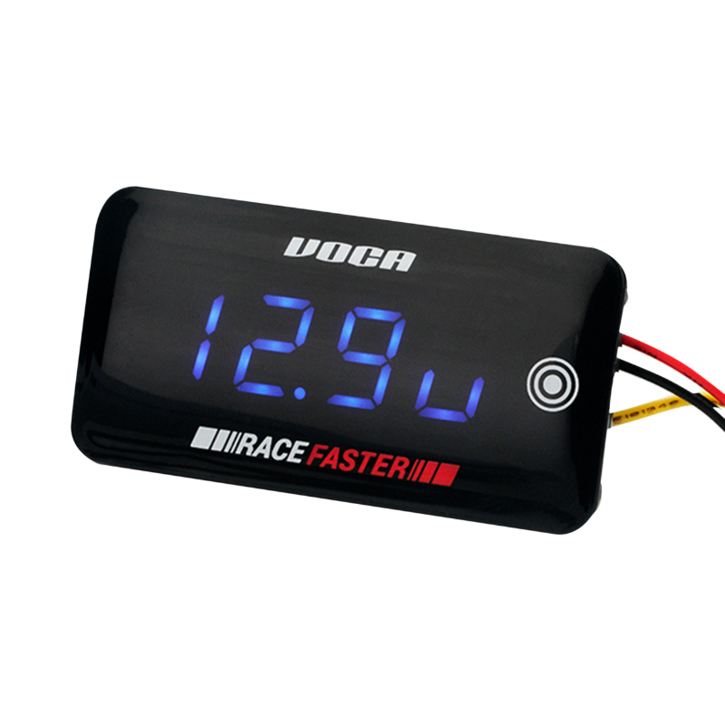 Thermomètre Voca Racing DIGITAL VOLTMETRE RACE FASTER SLIM TOUCH LE CIRCUIT LIQUIDE 0 - 120 C ECLAIRAGE LED BLEU